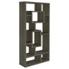 TOAOTBNBO Industrial Bookshelves with 10 Open Compartments, Wood Bookcase with Storage Cabinet, Display Bookshelf for Home Office - 2 of 4