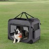 36-Inch Soft Dog Crate, Collapsible Portable for Indoor Outdoor Use - Secure Kennel with Zippers for Home, Car, Travel Camping - 4 of 4