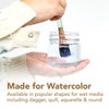 Princeton Neptune Quill Brush, Synthetic Bristles, Short Handle Watercolor Paintbrush, Dark Wood, Size 8, 1 Count - 4 of 4