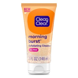 Clean & Clear Morning Burst Skin Brightening Facial Scrub For Clear Skin, 5 Oz. - 1 of 4