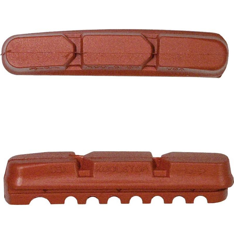 Kool-Stop Brake Pads Dura 2 Cartridge Inserts SRAM or Shimano Compatible Salmon, 1 of 2