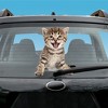 Collections Etc Whimsical Kitten Vinyl Car Window Decal Brown - 2 of 2