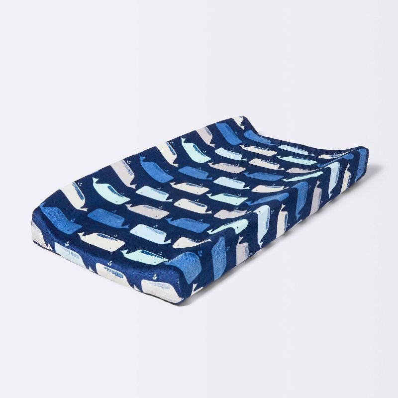 Plush Changing Pad Cover By the Sea - Cloud Island&#8482; - Navy, 4 of 6