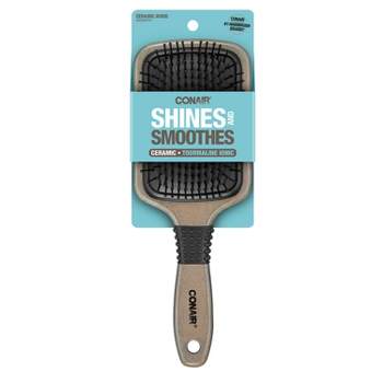 Conair Shines and Smoothes Ceramic Wood Paddle Hair Brush