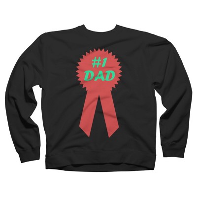Adult Design By Humans #1 DAD Ribbon By  Sweatshirt