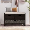 NicBex Shoe Rack Bench Shoe Storage Organizer with Removable Basket and Drawers Fully Assembled for Entryway Bedroom - 4 of 4