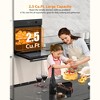 Coucheta 24-Inch Electric Single Wall Oven with Indoor Pizza Oven, Built-In, 2.5 Cu.Ft, 240V, 3000W, Stainless Steel Finish, Mechanical Knobs Control - 4 of 4
