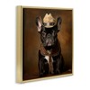 Stupell Industries French Bulldog Portrait Black Framed Floater Canvas Wall Art - 3 of 4