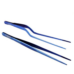 O'Creme Culinary Stainless Steel Tweezer Tongs Set of 2 - 1 of 3