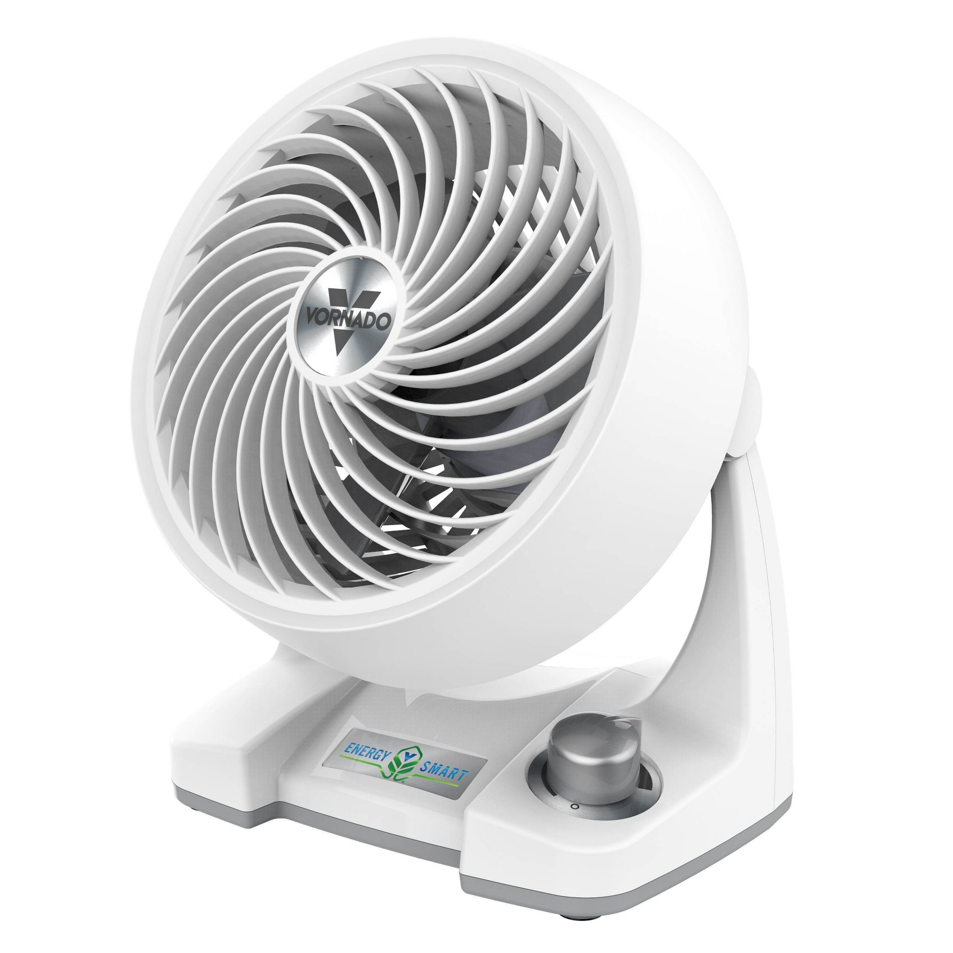 Vornado 133DC Energy Smart Compact Air Circulator Portable Fan White: Desk Fan, Adjustable Tilt, Quiet, 99 Speeds, Electric