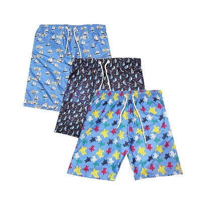 3 Pack Mens Quick Dry Bathing Suits For Swimming Comfortable And Breathable Shorts