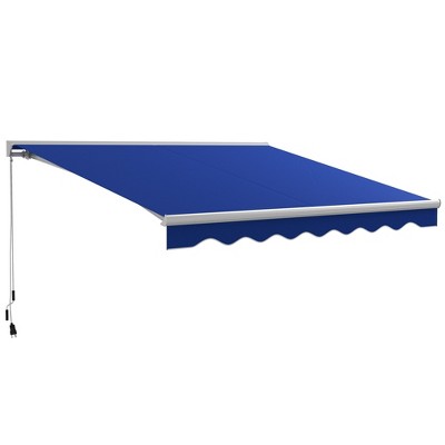 Vynxaria Stylish Patio Canopy: 13' x 10' Retractable Sun Shade for Decks and Balconies
