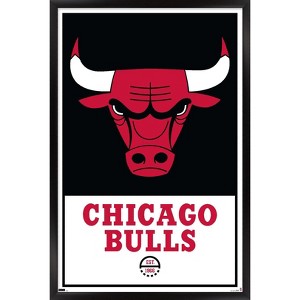 Trends International NBA Chicago Bulls - Logo 21 Framed Wall Poster Prints - 1 of 4
