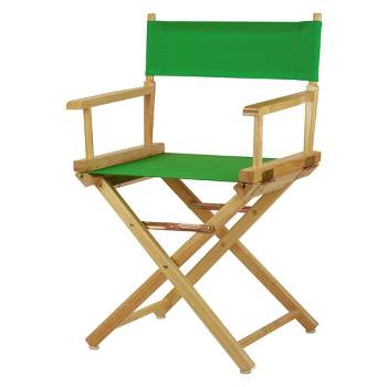 Director's Chair Canvas Green/Natural Flora Home