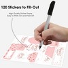 Big Dot of Happiness Pink Rose Gold Birthday - Assorted Happy Birthday Party Gift Tag Labels - To and From Stickers - 12 Sheets - 120 Stickers - 3 of 4