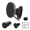 Scosche MagicMount Charge Pro Qi2 2-in-1 Vent/Dash Car Mount - Black - 3 of 4