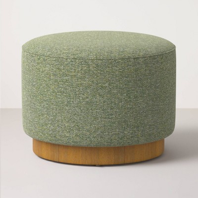 Round Ottoman with Plinth Base - Hearth & Hand™ with Magnolia