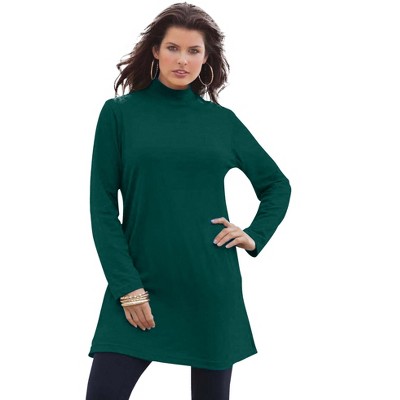 Roaman's Women's Plus Size Mockneck Ultimate Tunic