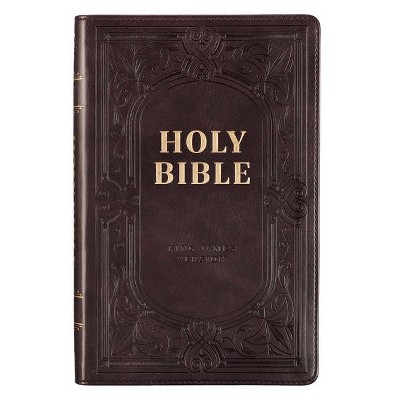 KJV Gift Edition Bible Dark Brown - (Leather Bound)