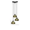 Toltec Lighting Europa 3 - Light Pendant in  Dark Granite with 7" Ivory Cypress Art Glass Shade - 2 of 2