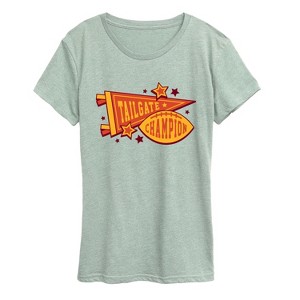 Women's - Instant Message - Tailgate Champions Short Sleeve Graphic T-Shirt - 1 of 4