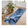 Soft Modern Abstract Boho Area Rug, Washable Non-Slip Faux Wool Vintage Carpet for Living Room & Bedroom,Handmade Machine Washable Rug - 4 of 4