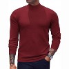 COOFANDY Men's Mock Turtleneck Sweaters Long Sleeve Casual Knit Shirts Half Neck Thermal Lightweight Pullover Sweater - 4 of 4