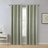 Thermaplus Paris 100% Blackout Window Treatment Grommet Curtain Panel for Bedroom Livingroom Taupe - image 2 of 4