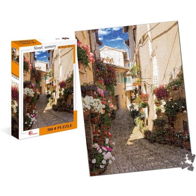 Toynk Street Scenery Village Street 500 Piece Jigsaw Puzzle