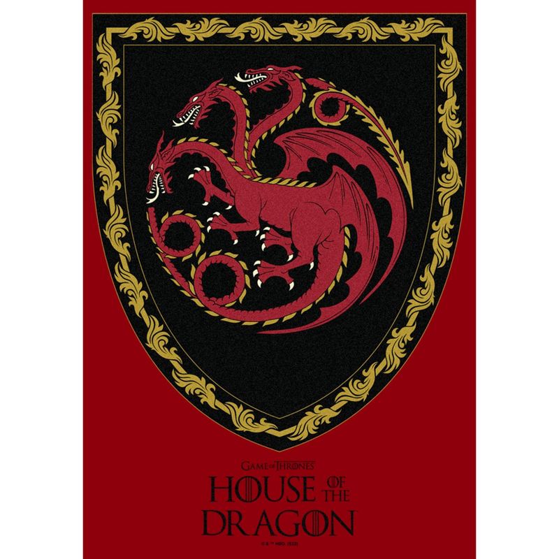 Men's Game of Thrones: House of the Dragon Targaryen Crest T-Shirt, 2 of 6