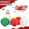 Hachikiko 6.9 FT Lighted Christmas Inflatable Balls, 5-Piece Blow Up Yard Decoration with Built-in LED Lights, Outdoor Holiday Lawn Garden Ornament - 3 of 4