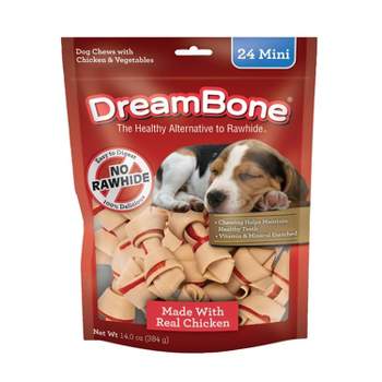 DreamBone Mini Bones with Chicken and Vegetable Flavor Dog Treats