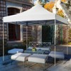 Tangkula 10' x 10' Pop Up Canopy Tent Easy Set-up Outdoor Tent Commercial Instant Shelter w/ 3 Adjustable Heights Blue/Grey/White - 2 of 4