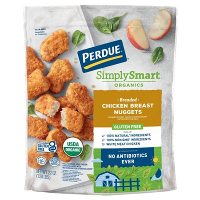 Perdue Simply Smart Organics Gluten Free Breaded Chicken Breast Nuggets - Frozen - 22oz