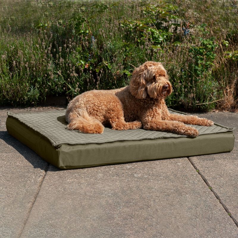 FurHaven Quilt Top Convertible Indoor-Outdoor DLX Cooling Gel Dog Bed Mat, 3 of 4