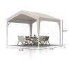 Instant Pop Up Canopy 7/10 FT, Waterproof Outdoor Tent with Heavy-Duty Steel Frame for Party, Market, Wedding & Camping, Includes Carry Bag - 3 of 4