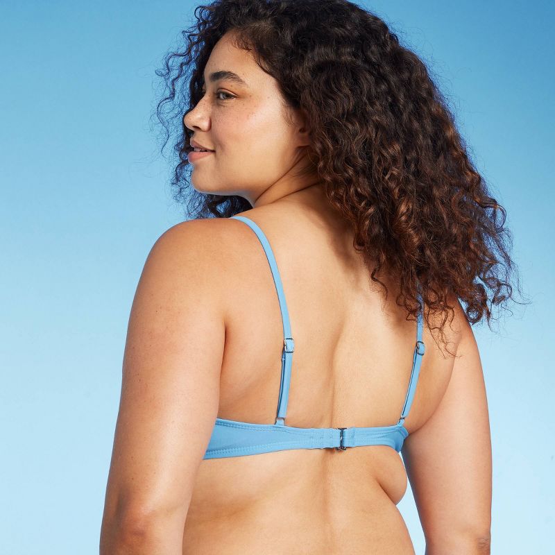 Women's V-Front Underwire Bikini Top - Wild Fable™ Bright Blue, 6 of 19