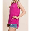 Women's Open Back Tie Top - Vanilla Bay - 3 of 4