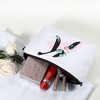 Unique Bargains Large Capacity Zipper Personalized Small Makeup Bag White - 3 of 4