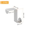 Unique Bargains Stainless Steel Reversible Uasge S-Shaped Over Door Double Hooks 2 Pcs - 2 of 4