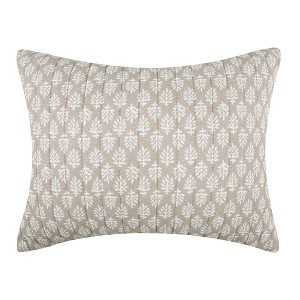 Aditya Taupe Quilted Pillow - Levtex Home - 1 of 3