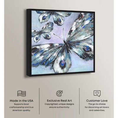 Art Remedy Butterfly Trio Butterfly Wall Art Framed