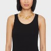 Floral Petal Necklace - A New Day™ Gold: Lobster Claw Clasp, Zinc Material, 16" Length, 3" Extender - 2 of 4