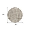 Brown Beige And Ivory Striped Washable Indoor Outdoor Area Rug - 3 of 4