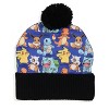 Pokemon Sublimated Pikachu Eevee Charmander Squirtle Bulbasaur Pom Beanie Hat Multicoloured - image 2 of 4