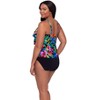 Trimshaper Women's Lena 4 Tier Ruffle Tankini Swimsuit Top - 2 of 3