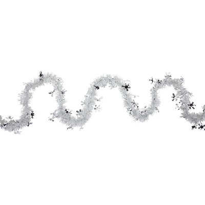 Northlight 50' X 3 Silver Boa Wide Cut Tinsel Christmas Garland - Unlit :  Target