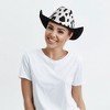 Zodaca Cow Print Cowboy Hat for Men, Women, Western Cowgirl Hat for Halloween Costume, Birthday Party, Unisex, Adult Size - 2 of 4