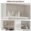 Tall Kitchen Pantry Wood Cabinet with 4 Doors, Adjustable Shelves, Farmhouse Freestanding Pantry Cupboard, Large Storage for Dining, Living Room - 3 of 4