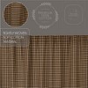 Black Check Scalloped Shower Curtain 72x72 VHC Brands - 4 of 4